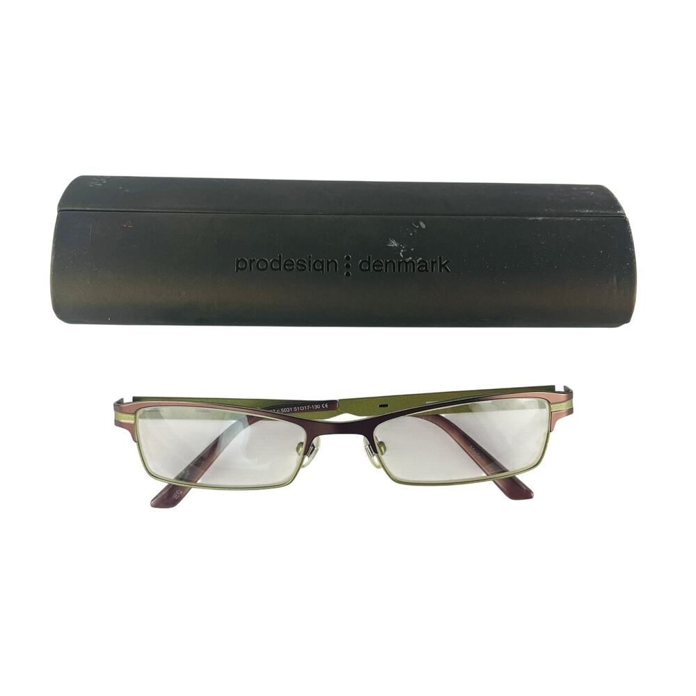 KLiiK Denmark ProDesign Eyeglass Frames Bronze and Green